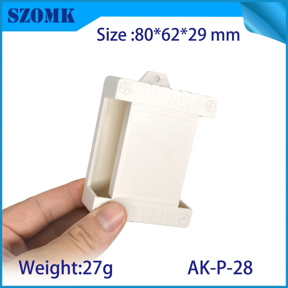 1 шт. 80*62*29 мм szomk diy маленький пластиковый корпус для din рейки PLC проектный ящик