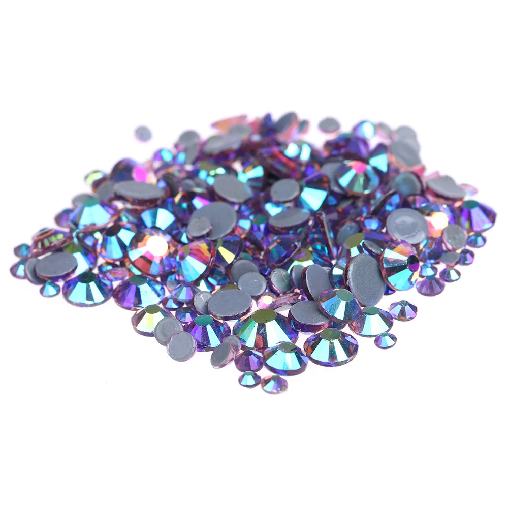 

ss6,ss10,ss16,ss20,ss30 Light Amethyst AB Crystals Glass Hot Fix Rhinestones,DMC Flat Back Iron On Rhinestone for Garment