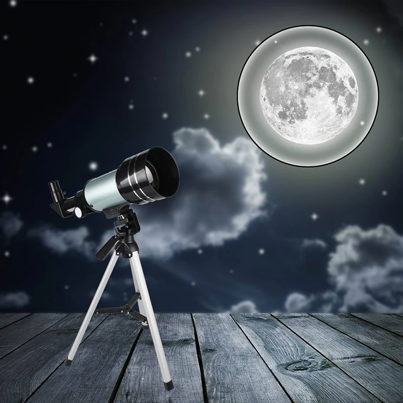 Astronomical Telescope F30070 15-150x 70mm Zoom High-powered Monocular Digital Eyepiece with Aluminum Tripods RL38-0012 (18)