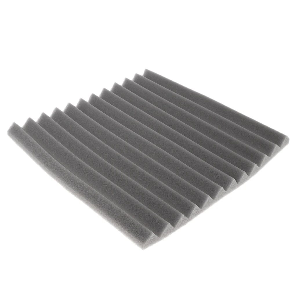 Studio Acoustic Foam Sound Proofing Panels Nosie Dampening Sponge Panel Wall Tile 11.81 x 11.81inch for Home Theater KTV