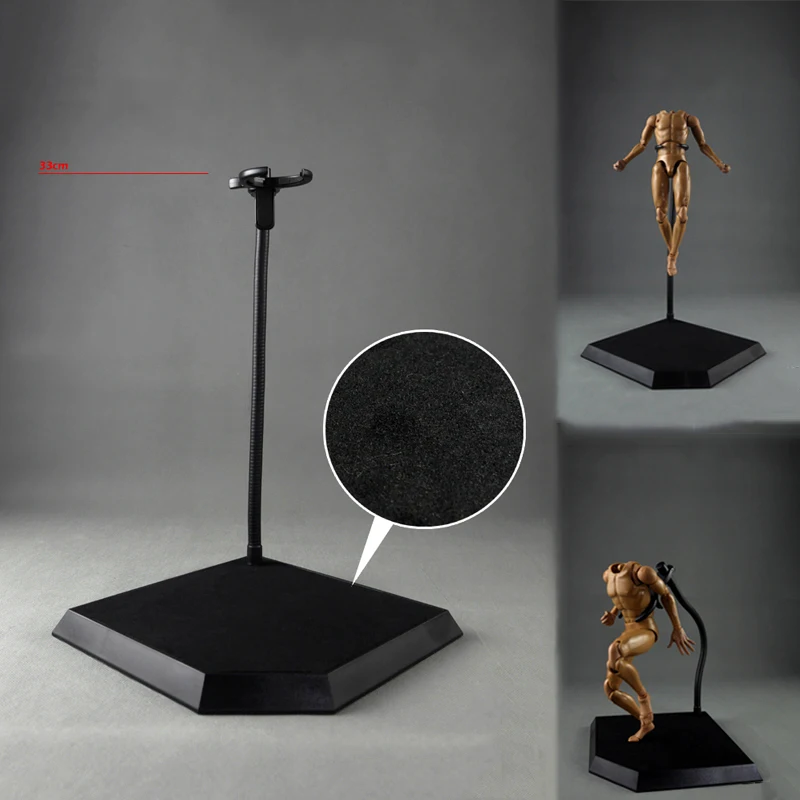 

1/6 Display Stand Holder Fixed the Waist Adjustable Height Metal Hose Platform For 1/6 Action Figure doll acc