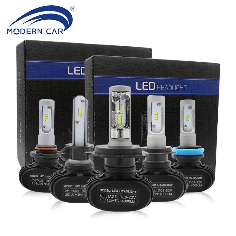 MODERN CAR 9005 HB3 9006 HB4 H11 H4 H7 H1 CSP Chip Car LED Headlight Bulbs