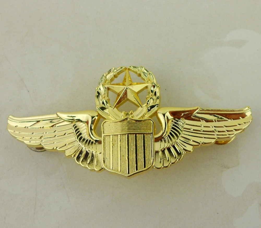 最適な価格 GB英軍/イギリス軍＊ＲＡＦ/空軍＊９Ｋ金製パイロット ...