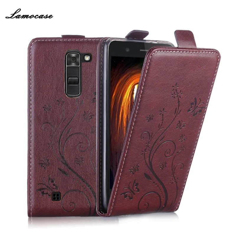 В наличии для LG K7 X210 x210ds ms330/дань 5 ls675/K7 Dual SIM печать Тиснение кожа телефон сумки и