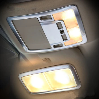 

WELKINRY car auto cover For Toyota Corolla Altis E170 2013 2014 2015 2016 2017 ABS chrome roof reading lamp light sticker trim