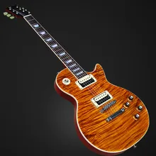 

Slash signature lp guitar 1959 Les standard Reissue tiger flamed maple veneer top mahogany material,zebra pickups free ship