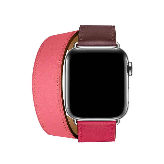 Очень длинный ремень для iwatch, браслет из натуральной кожи для Apple Watch, ремешок Double Tour series 5, 4, 3, 2, 1, браслет 40 мм, 44 мм