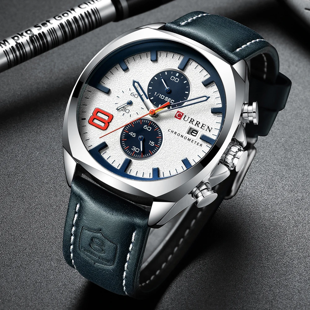  2019 Men Watches Top Brand Luxury CURREN Military Analog Quartz Watch Men's Sport Wristwatch Relogi