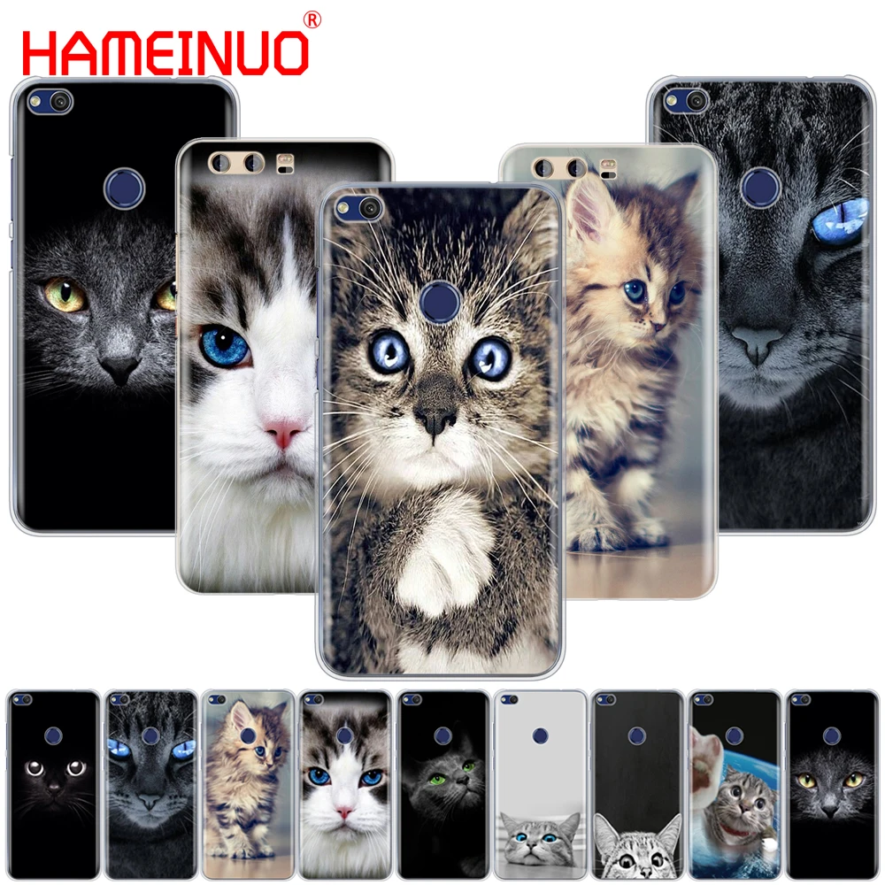 HAMEINUO с капюшоном Китти Кэт зеленым глазом и милые животные крышка чехол для