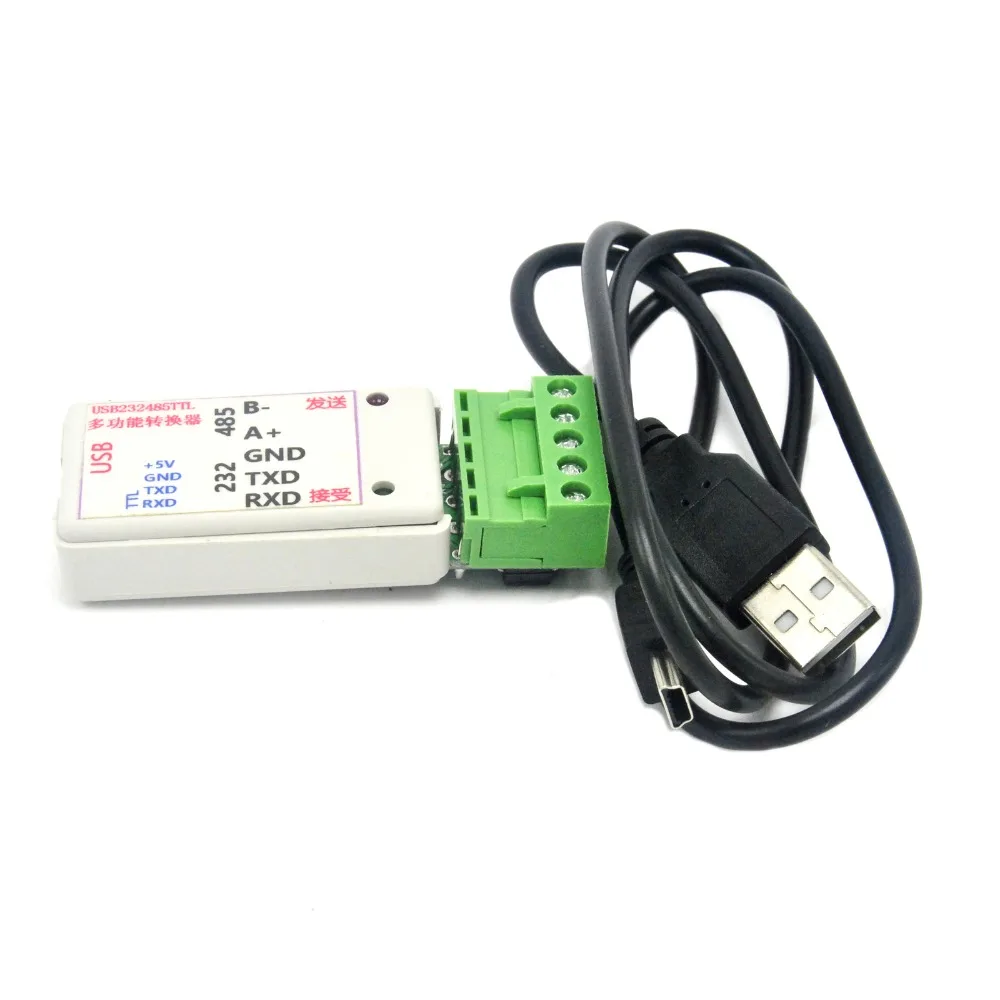 

3 in 1 USB to RS485 USB to RS232 RS232 to RS485 Converter Adapter w/ Indicator