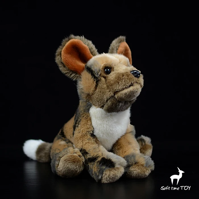 Plush toys children cute Simulation African wild dog