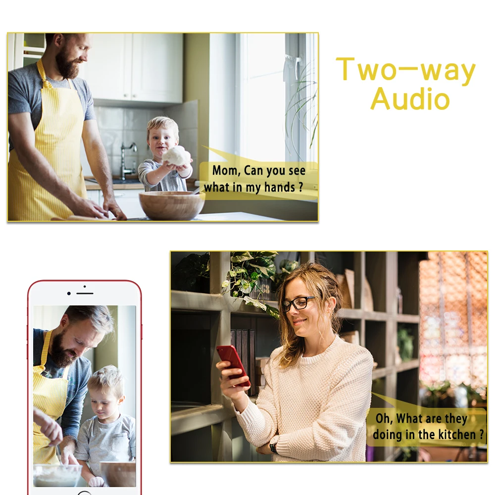 Wifi Indoor IP Camera 1080P 2.0MP Wireless Security Camera Two Way Audio TF Card Record Smart P2P Waterproof IP Home Camera
