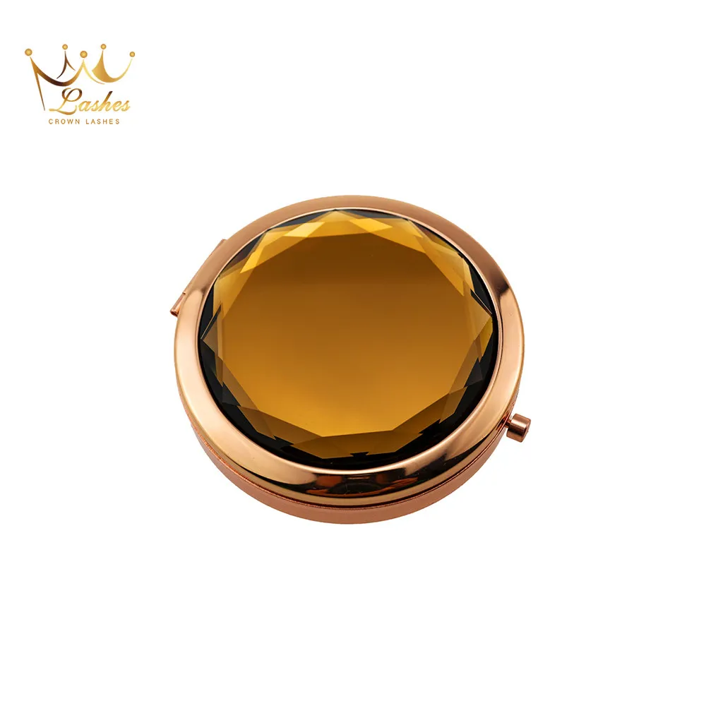 Rose gold jewel box 100 пар Корона ресницы логотип Коробка 3d норки пустой коробка с ресницами - Цвет: Rose gold jewel box