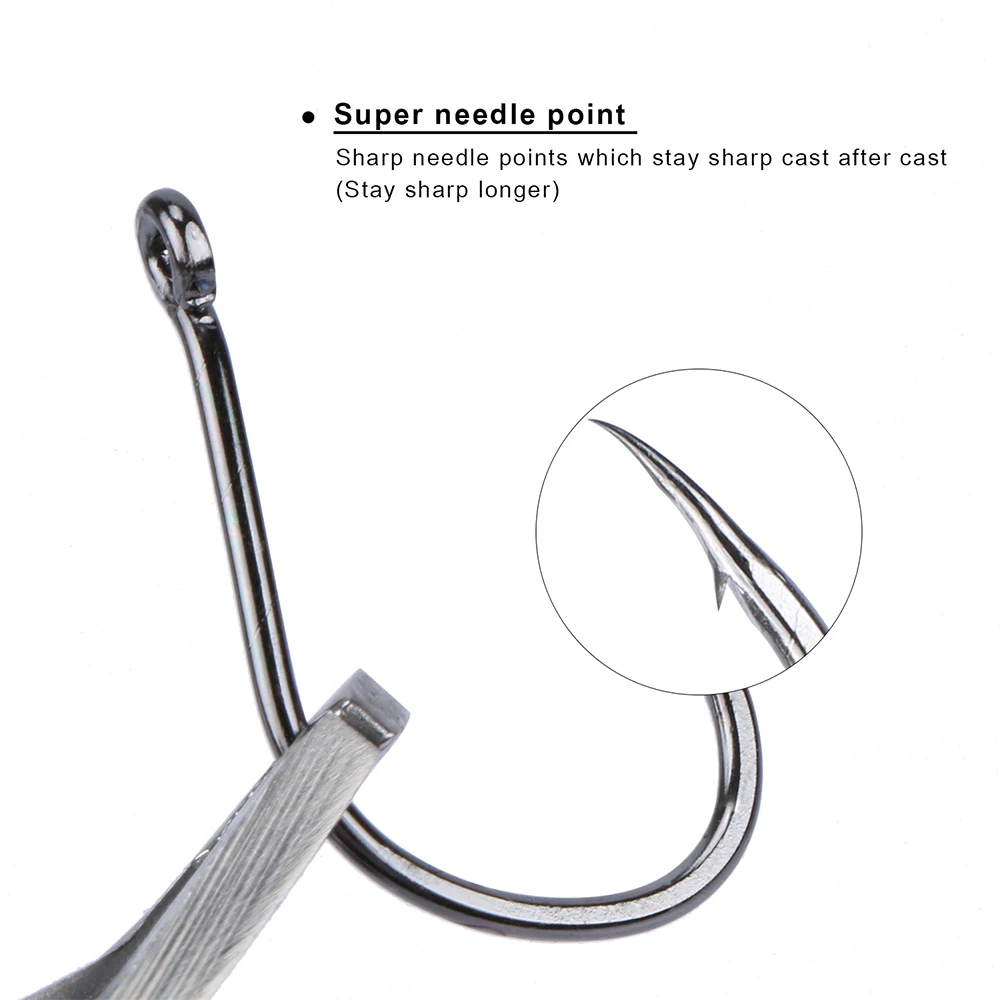 Goture 500 Pcs/box High Carbon Steel Fishing Hook Size 3-12# or 6-15# Carp Fishing Hooks Fishhook Fishing Accessories