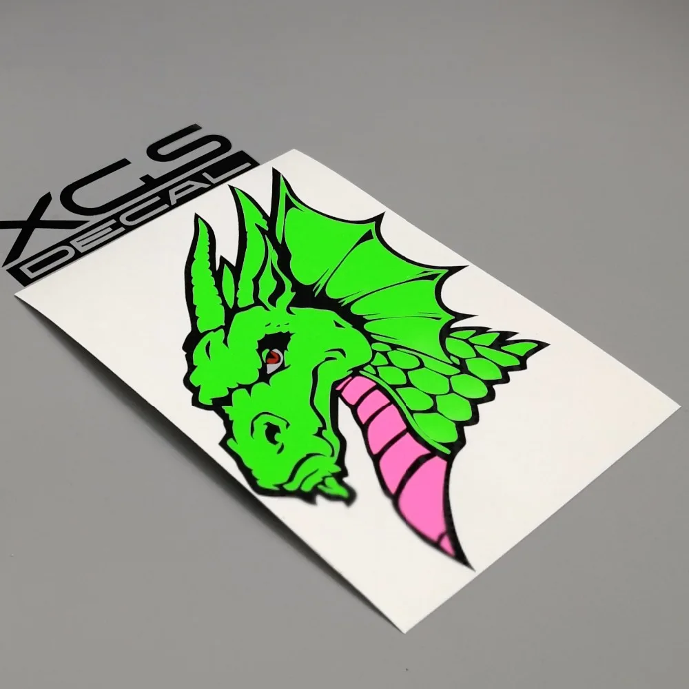 XGS DECAL Car sticker Dragon Head multi colors vinyl cut car motorcycle waterproof quality decal | Автомобили и мотоциклы