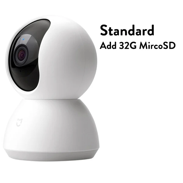 Xiaomi Mijia IP Камера PTZ 1080P панорамная камера HD 360 градусов ночное видение веб-камера IP Cam видеокамера для умного дома - Цвет: Standard and 32G SD