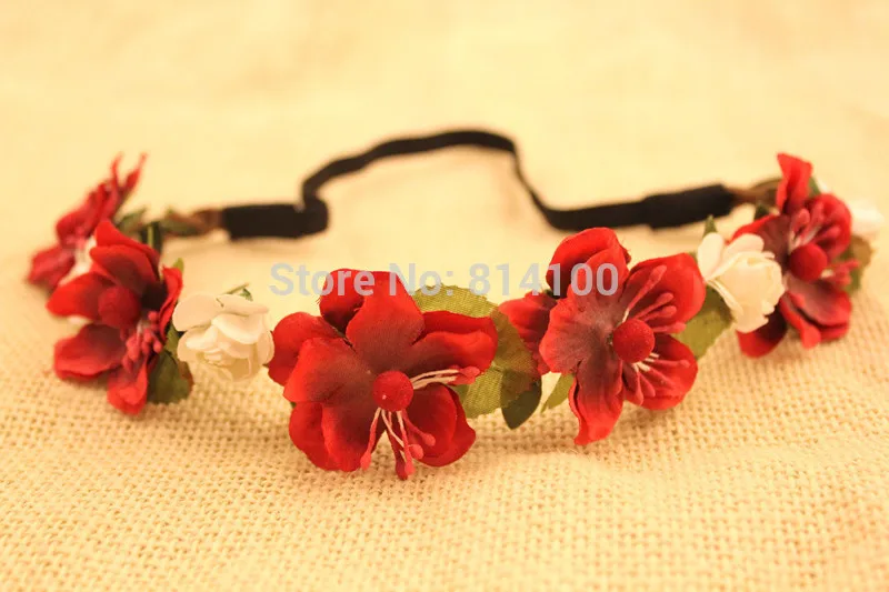 free shipping flower hair accessories flower hairband wholesale wedding