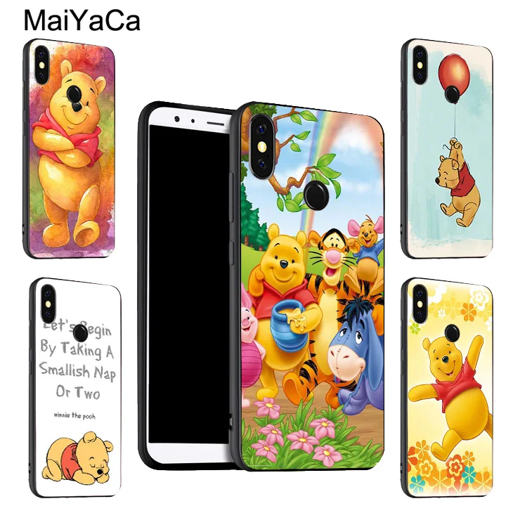 

MaiYaCa WINNIE THE POOHS Soft Phone Case For Xiaomi Redmi 5 Plus S2 6A Note 5 Pro 7 5A 4X Mi 8 6X A2 6 9 Max 3 2 Mix 2s Coque