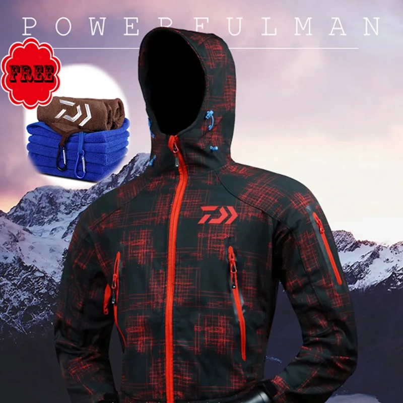 

Winter Fishing Clothing Long Sleeve Jackets Men Breathable Warmth Outdoor Sportswear Fishing Shirt For Camping Hiking Pesca