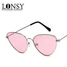 LONSY Fashion Retro Cat Eye Sunglasses Women Brand Designer Vintage Sun Glasses For Women Lady Female Gafas De Sol Oculos UV400 LONSY Fashion Retro Cat Eye Sunglasses Women Brand Designer Vintage Sun Glasses For Women Lady Female Gafas De Sol Oculos UV400
