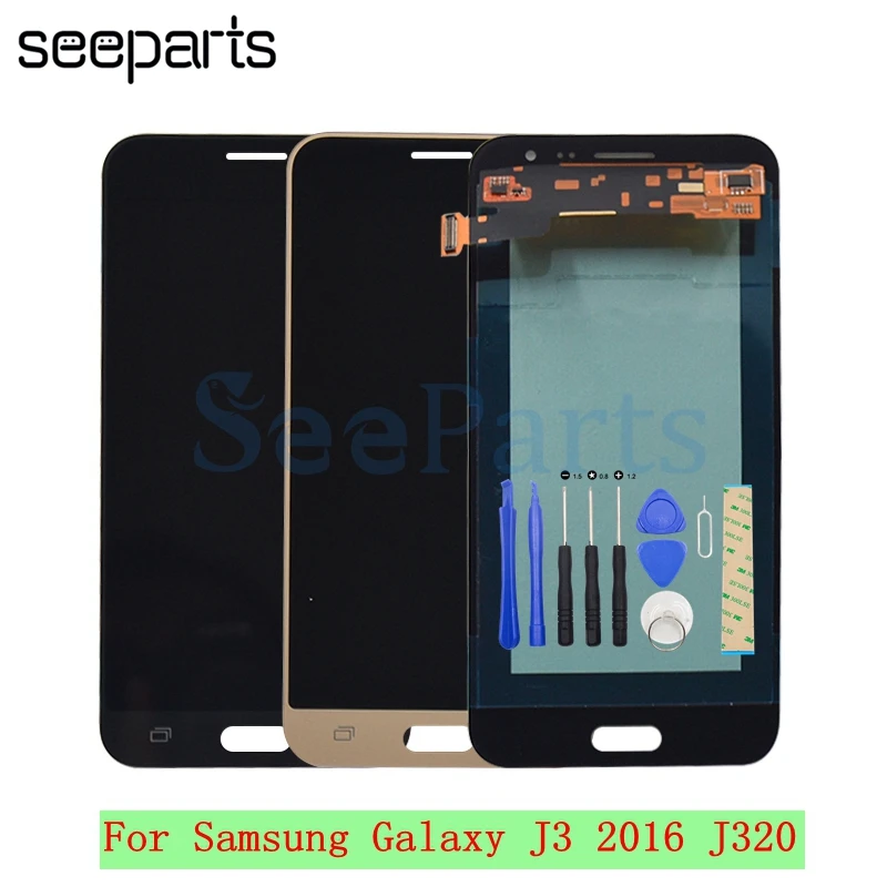 

For SAMSUNG GALAXY J3 2016 J320 SM-J320F Display Touch Screen Digitizer Assembly Replacement 5.0 For SAMSUNG J3 2016 LCD Display
