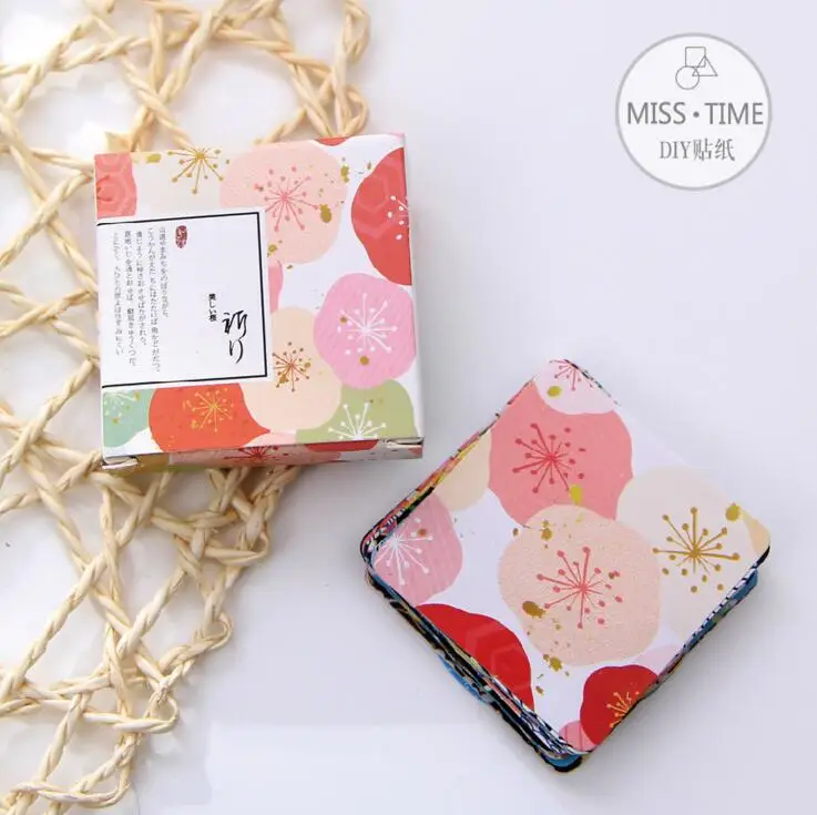 

Cute Pink Flowers Decorative Sticker Set Diary Album Label Sticker DIY Scrapbooking Stationery Stickers Escolar