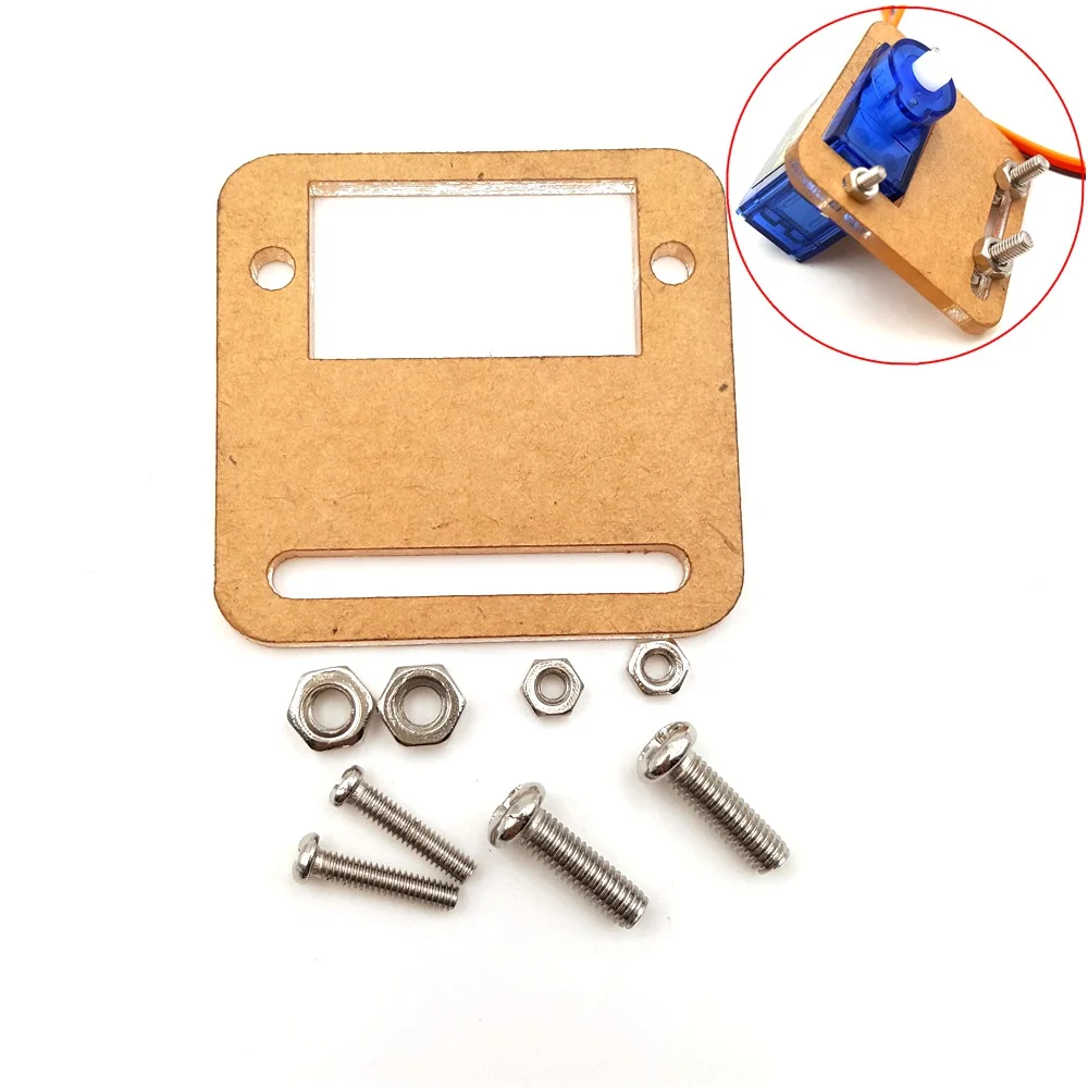 

1PCS SG90 Servo Motor Acrylic PMMA Bracket for DIY Smart Car RC Robot Helicopter Airplane Boat Controls