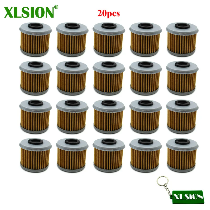 

XLSION 20pcs Oil Filters For Honda CRF150R CRF150F CRF250R CRF250X CRF450X CRF450R TRX450R HUSQVARNA TE310 TE250 TC250R
