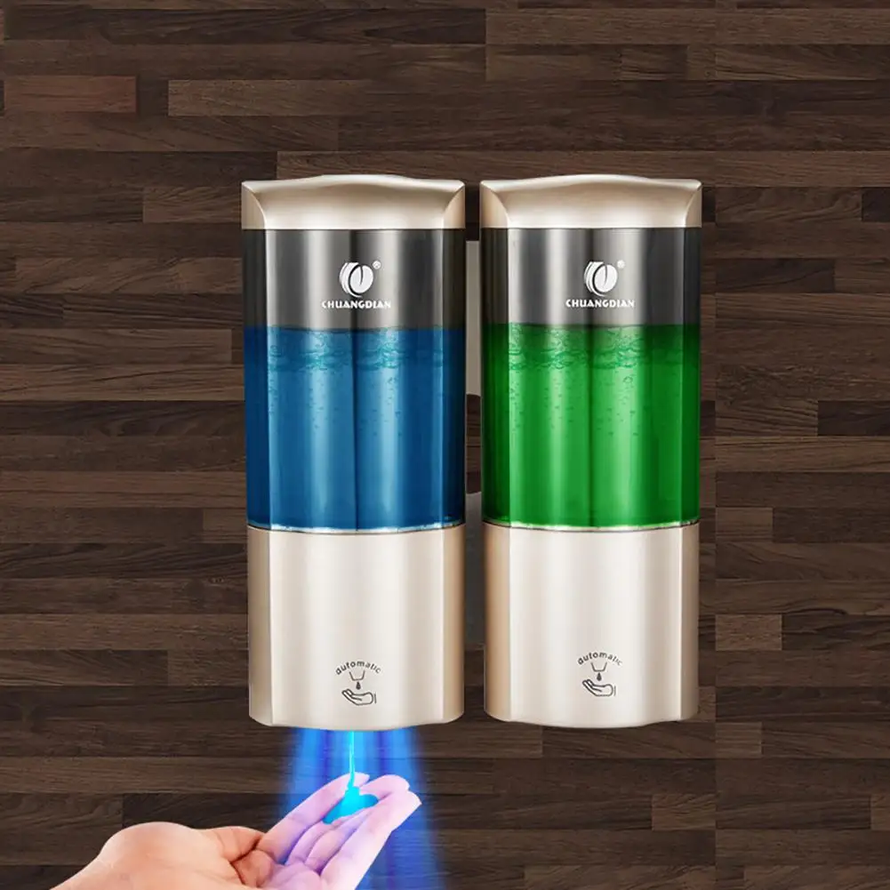 

2Pcs Wall-Mount Automatic IR Sensor Kitchen Bathroom Soap Lotion Dispenser