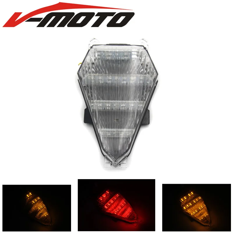 

For YAMAHA YZF R6 RJ15 2008 2009 2010 2011 2012 2013 2014 2015 2016 Tail Light Brake Turn Signal Integrated LED Light
