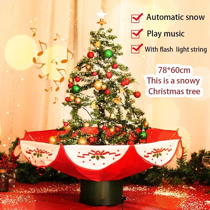 

Christmas tree that will snow automatically/ with music and lights/ artificial christmas tree / cristmas decoration
