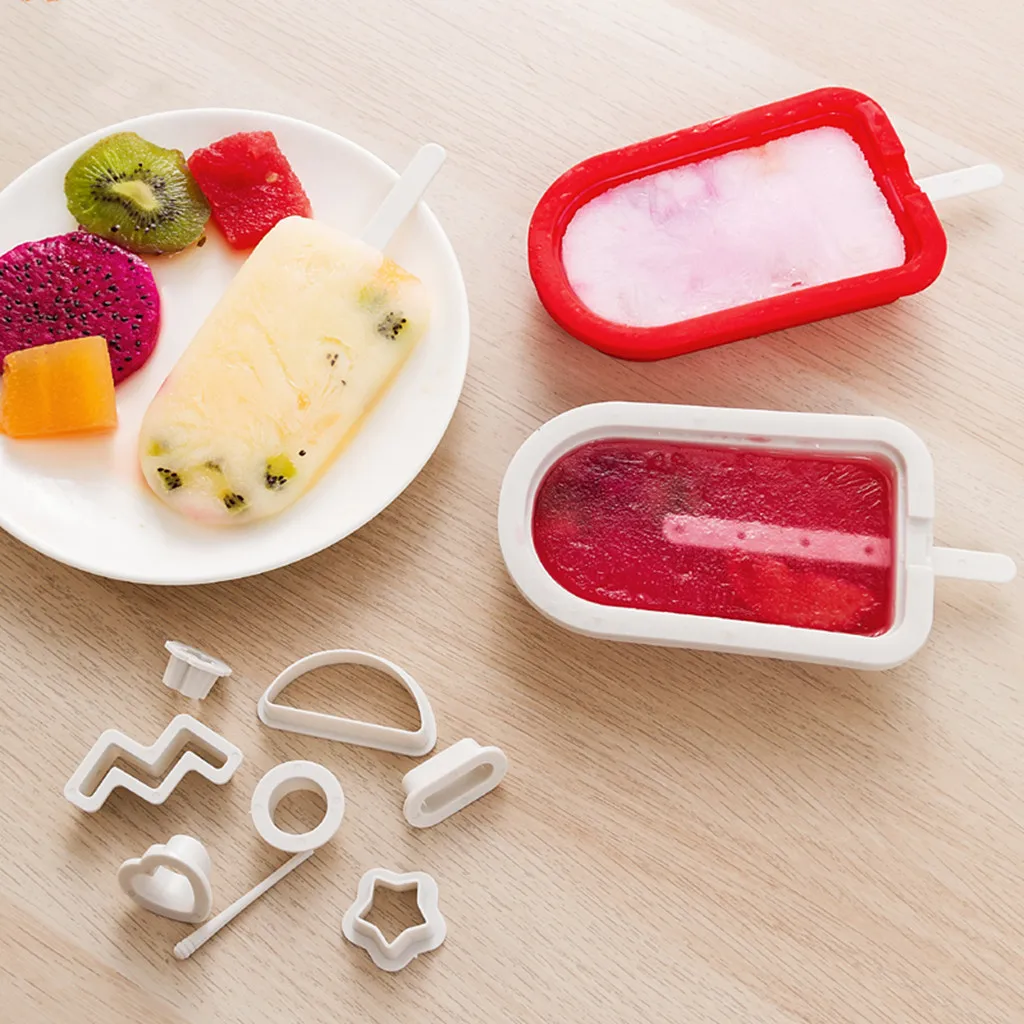 

Summer DIY Ice Cream Mold Building Block Popsicle Ice Cream Tool Set Chocolate Candy Ice Cube Molds Lolly Tray Cube Making Mould