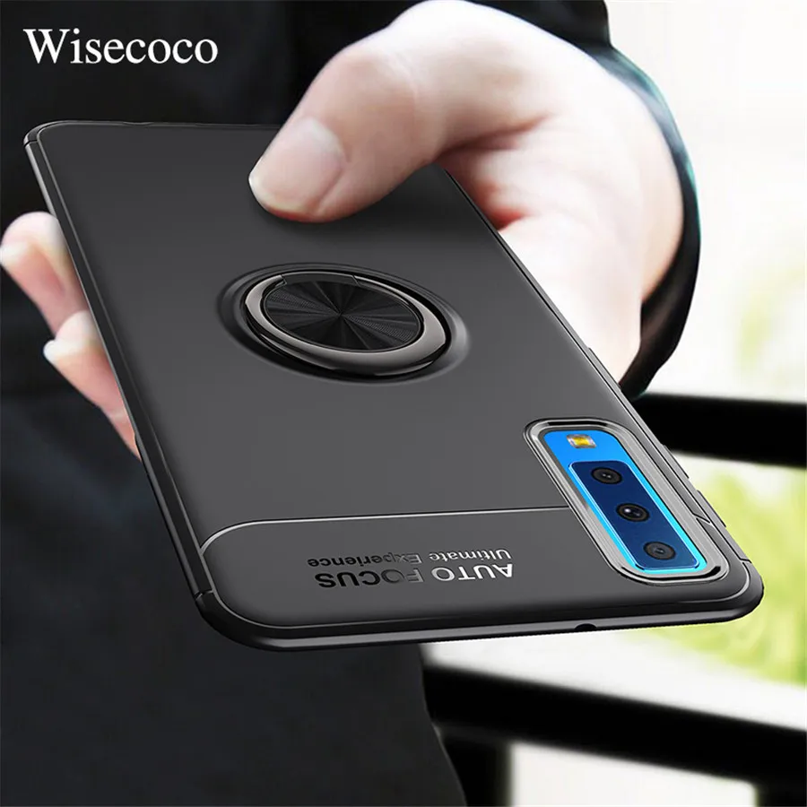

Magnetic Car Holder Stand Silicone phone Case for Samsung Note 9 8 S9 S8 S7 Edge J2 Core J3 J5 J7 A6 J4 J6 Plus J8 A7 2018 2017