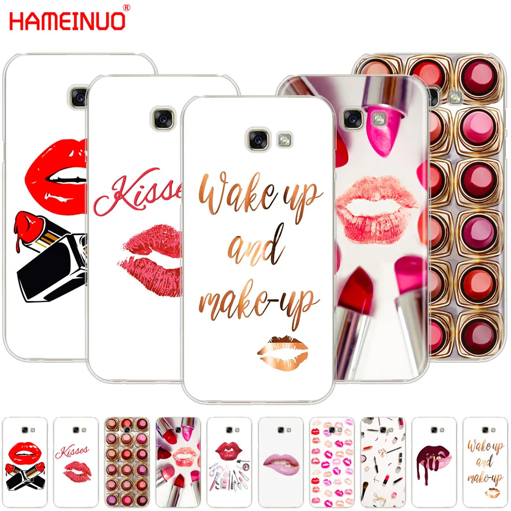 

HAMEINUO Sexy Lips Makeup Cosmetics Lipstick Powder phone case cover for Samsung Galaxy A3 A310 A5 A510 A7 A8 A9 2016 2017 2018