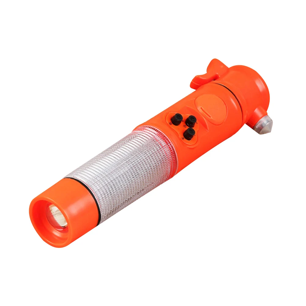 

6-IN-1 Multi-function Car Safety Protection Tool With Flashlight Alarm Safety Hammer Car Styling