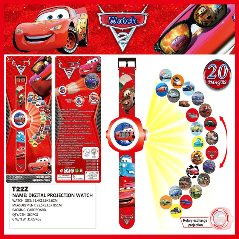 

Anime projection Holle kitty Children Watch Iron Man Glow Toy Kids Watches Boy Girl Clock LED Display Spiderman Child watch