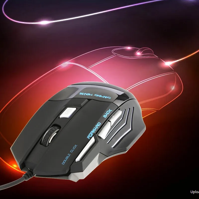Professional 5500 DPI Gaming Mouse 7 Buttons LED Optical USB Wired Mice