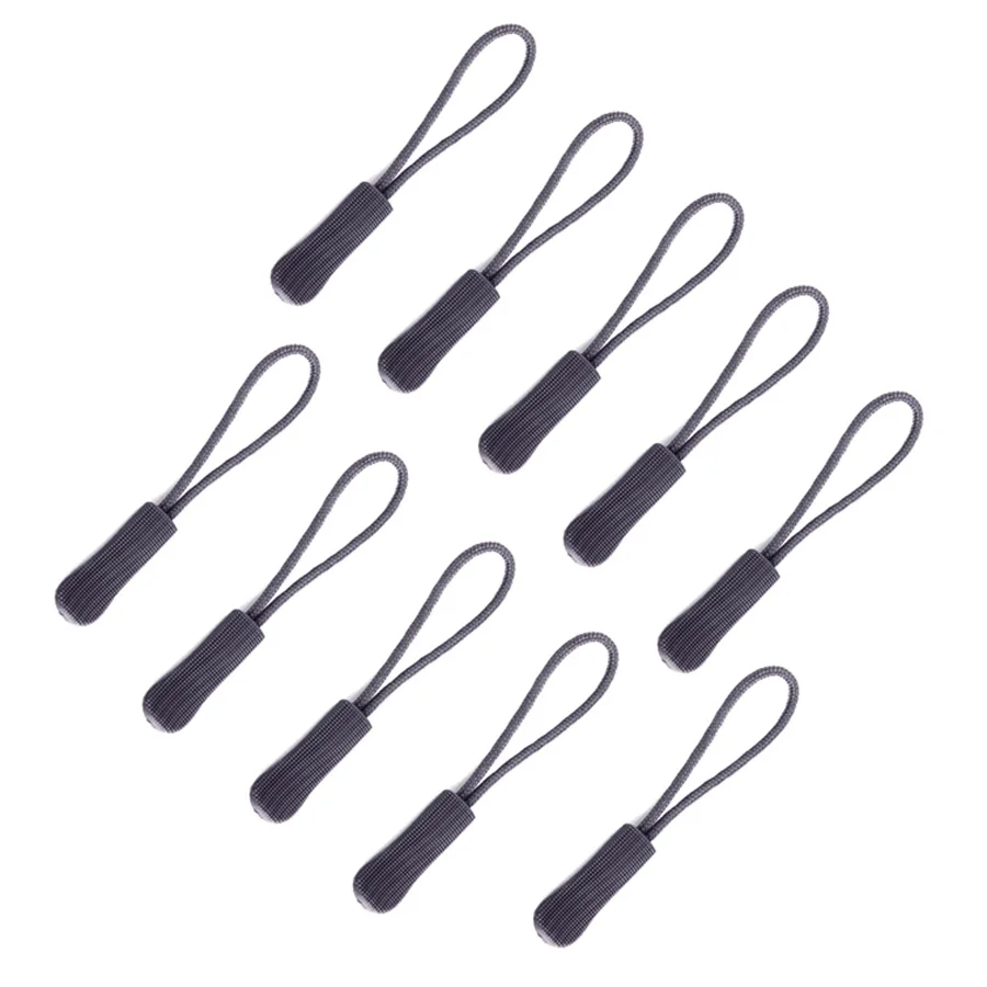 20Pcs Tent Backpack Zipper Pull Puller Rope Tag Fixer Zip Cord Tab Replacement Clip slider Buckle Travel Bag Suitcase Clothes