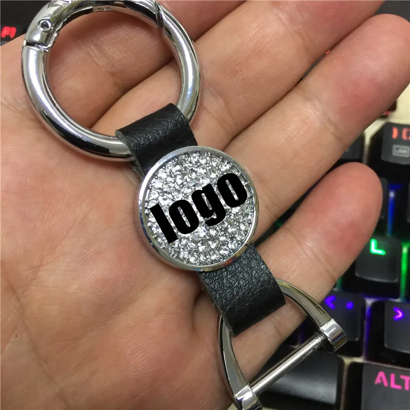 Автомобильный брелок для ключей со стразами AUDI BENZ BMW CADILLAC TOYOTA VOLKSWAGEN JAGUAR LEXUS VOLVO FORD