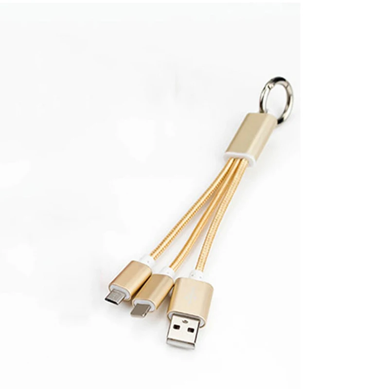 2 и 1 нейлоновый тканый брелок для ключей USB dataline брелок для ключей USB кабель для передачи данных для iPhone кабель для передачи данных