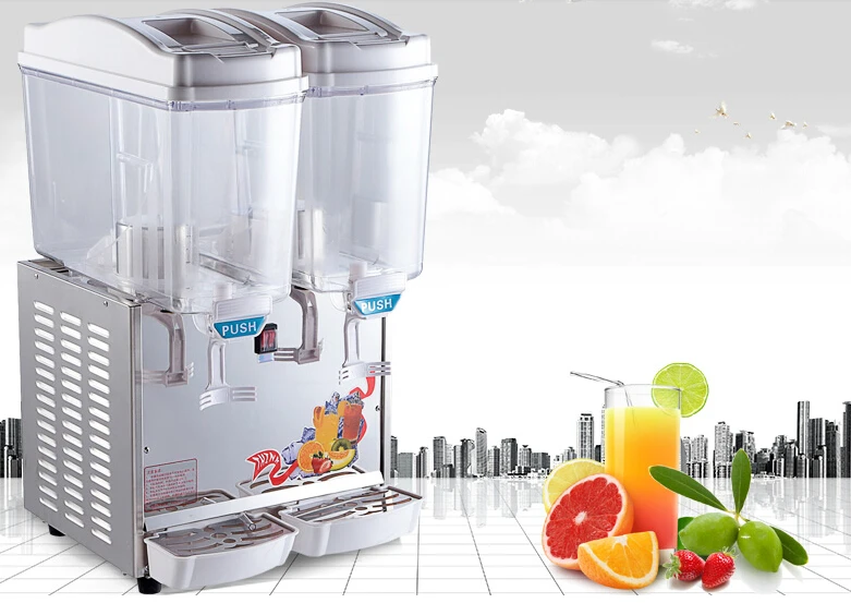 freeship Duplex drink machines Hitachi compressor,17L*2 Cold and hot