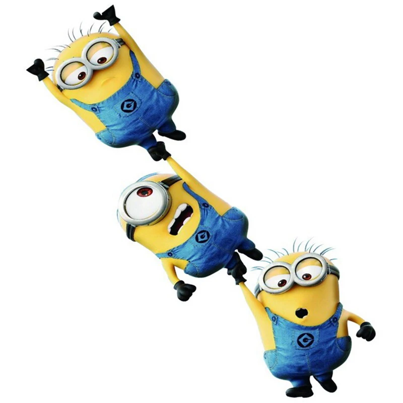 22CM Cute 3D JDM Despicable Me Minions Sticker Car Styling Vinyl Decal Sticker for Cars Accessories Decoration Car Window Bumper