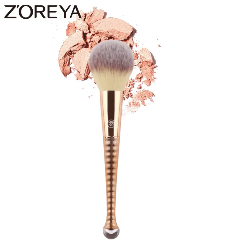 

Zoreya Brand Professional Mermaid Powder Brush Rose Gold Makeup Brushes For Face Make Up Beauty Cosmetic Tools