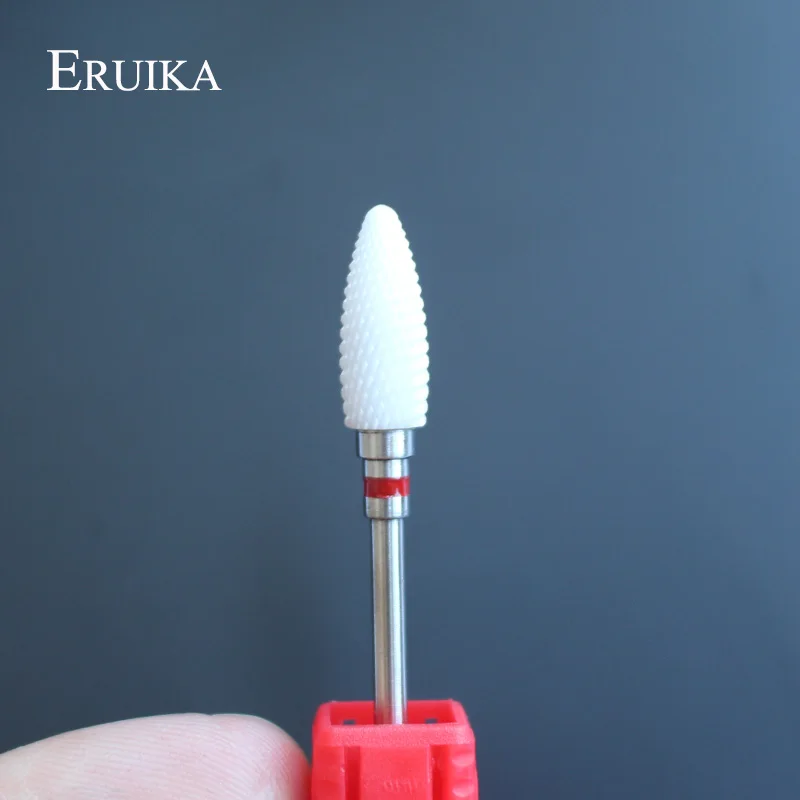 ERUIKA Pro 1 шт. керамический фонарь для ногтей сверло фреза электрическая роторная дрель пилка для ногтей удаляет акриловые Инструменты для гель-лака для ногтей