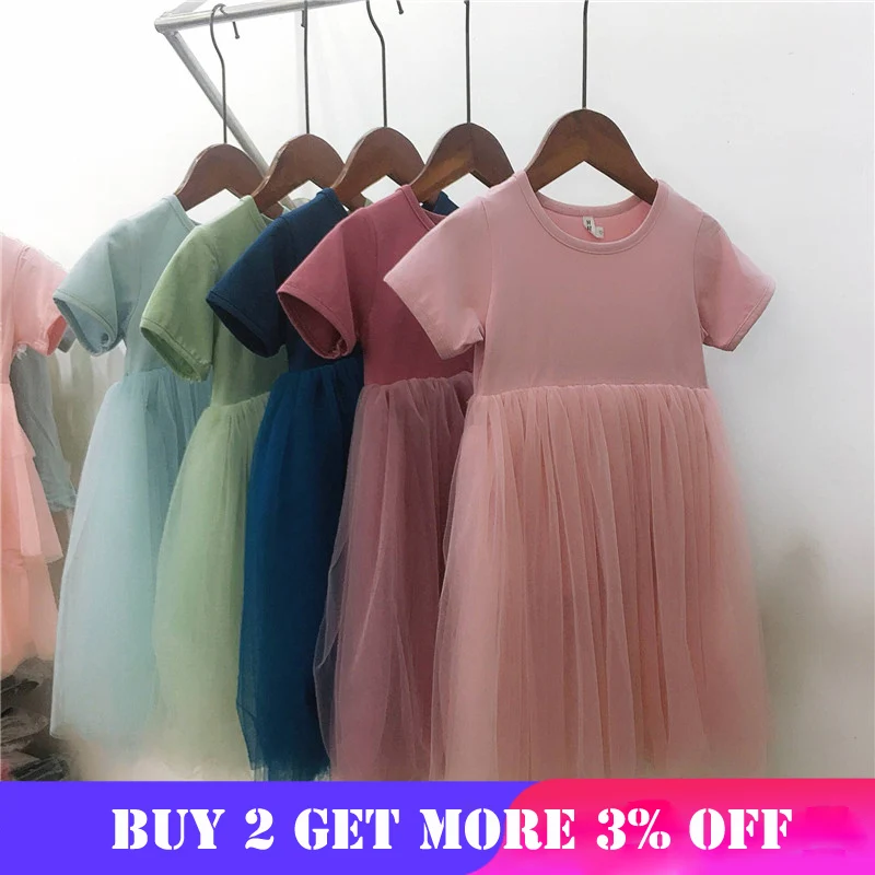 

Infant Girls Dress Summer Mesh Tutu One-piece Children Costume For Baby Girl 1 Year Birthday Party Dresses Newborn Clothing 3T