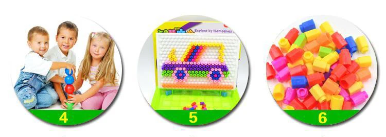 Детские головоломки PEG доска с 240 колышки для детей раннего образования игрушки DIY горячий