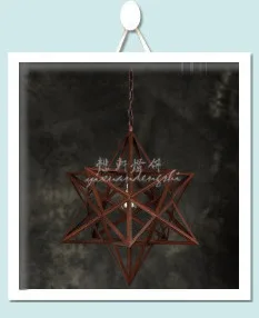 Perfect American Village industrial loft style retro iron crystal  Birdcage pendant lamp D35*H60CM 18