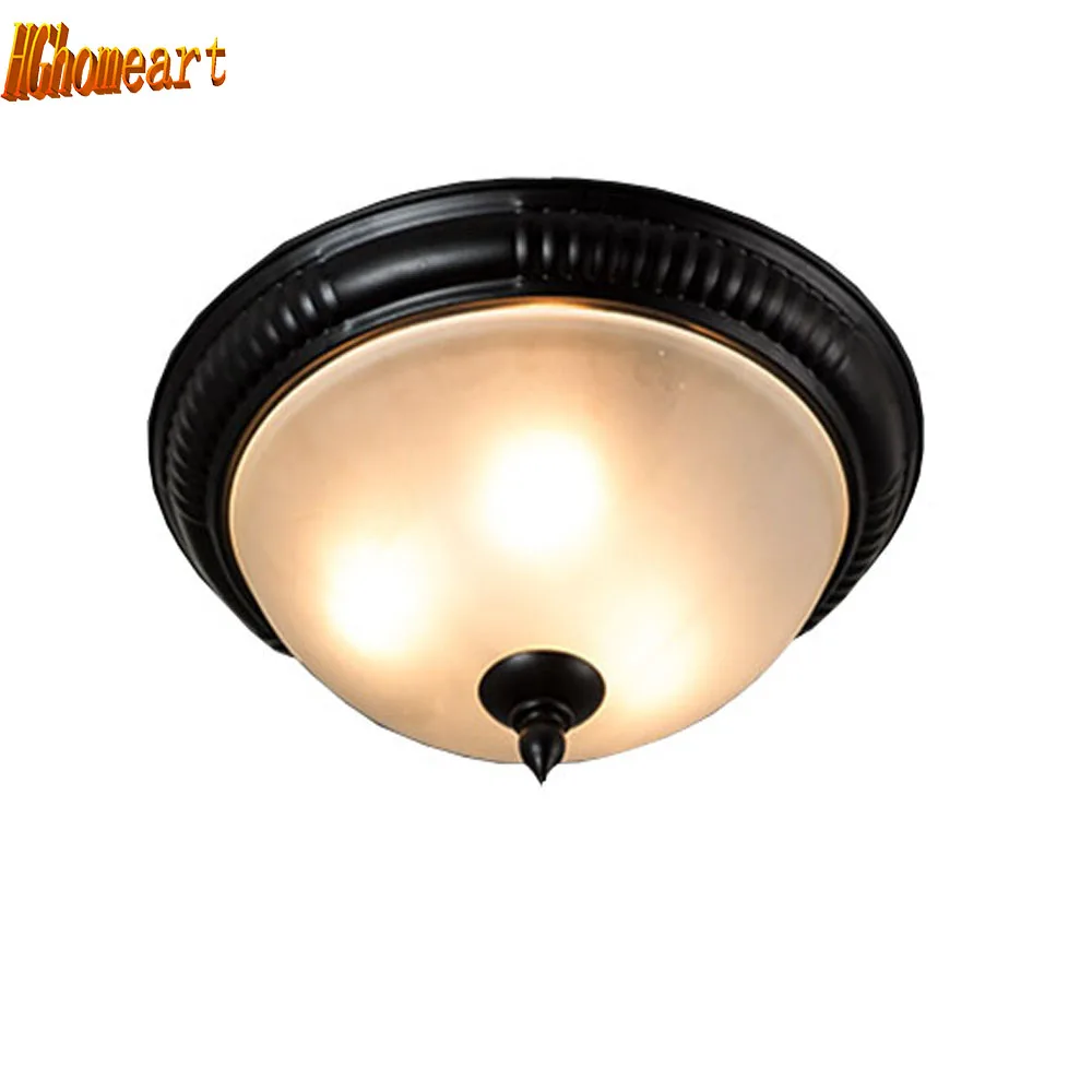 

HGhomeart Nordic Vintage flush mount ceiling light Lamp Led Luminaria Flush Mount Ceiling Lights 110-220V E27 Ceiling Fixture