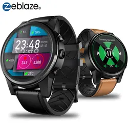 Zeblaze Thor 4 PRO 4G SmartWatch 1,6 дюйма Хрустальный Дисплей gps/ГЛОНАСС 4 ядра 16 GB 600 mAh гибридный кожаный умные часы с ремнем Для мужчин