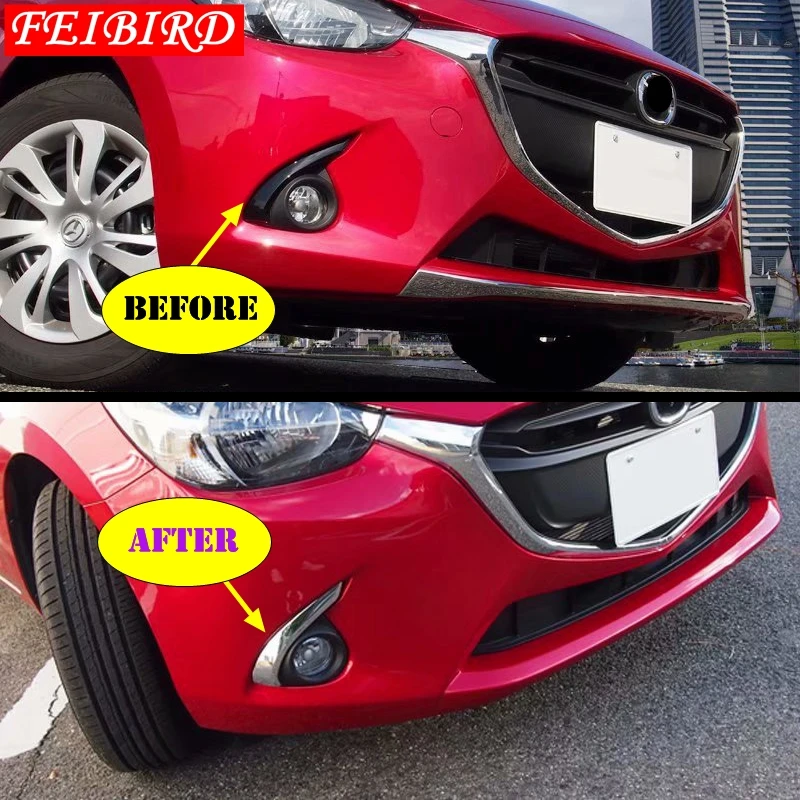 Автомобильные аксессуары для Mazda 2 Demio 2015 2016 2017 2018 2019 передние противотуманные фары кольцо + передняя головка + крышка для век для бровей отдел... Автомобильные аксессуары для Mazda 2 Demio 2015 2016 2017 2018 2019 передние противотуманные фары кольцо + передняя головка + крышка для век для бровей отдел...